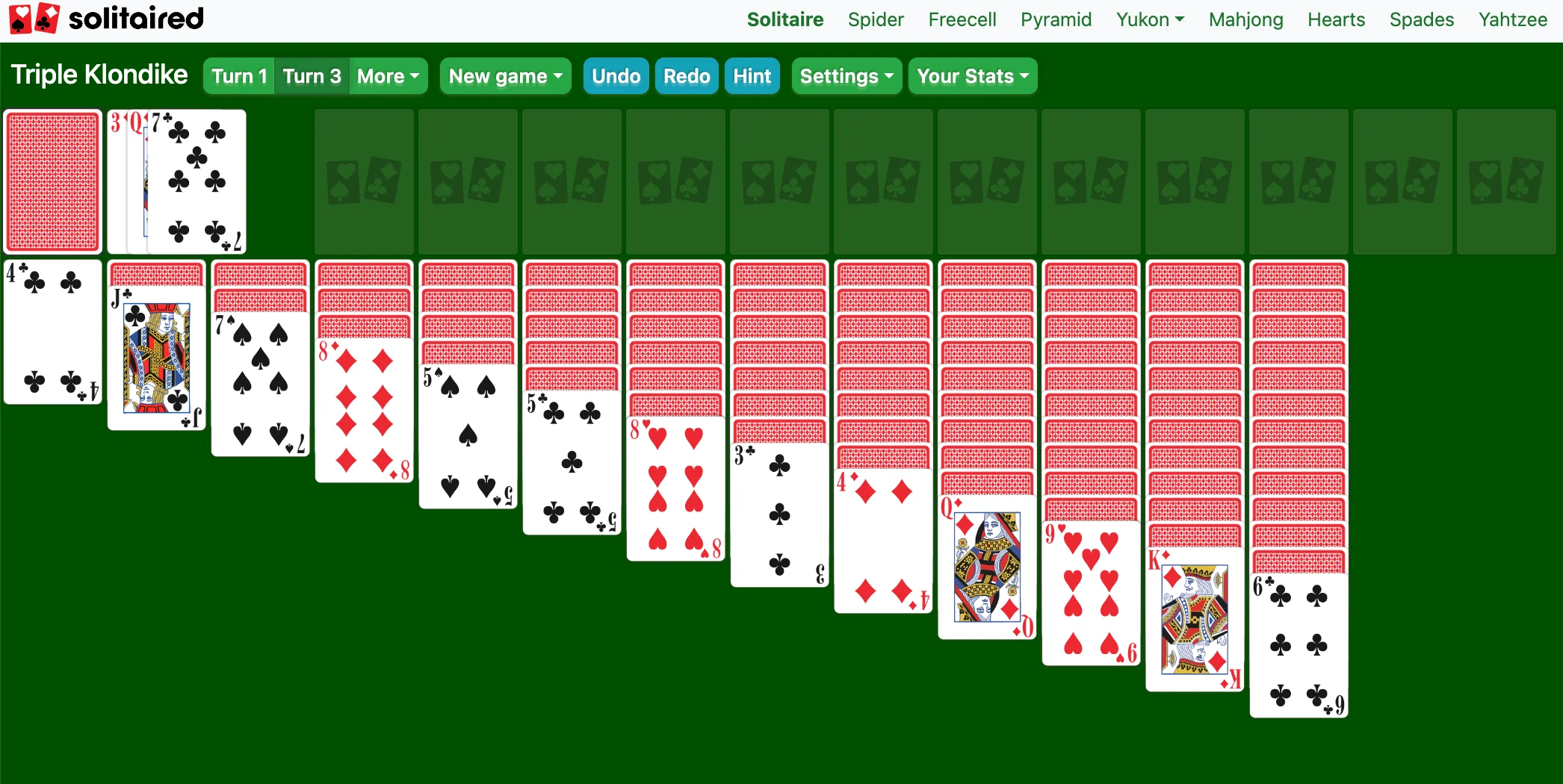 Spider solitaire free online 2 suits